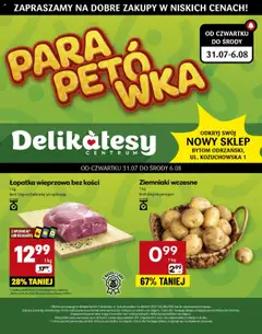 Pogląd gazetki "Bytom Odrzański Otwarcie" ze sklepu Delikatesy Centrum ważnej od 31.07.2025