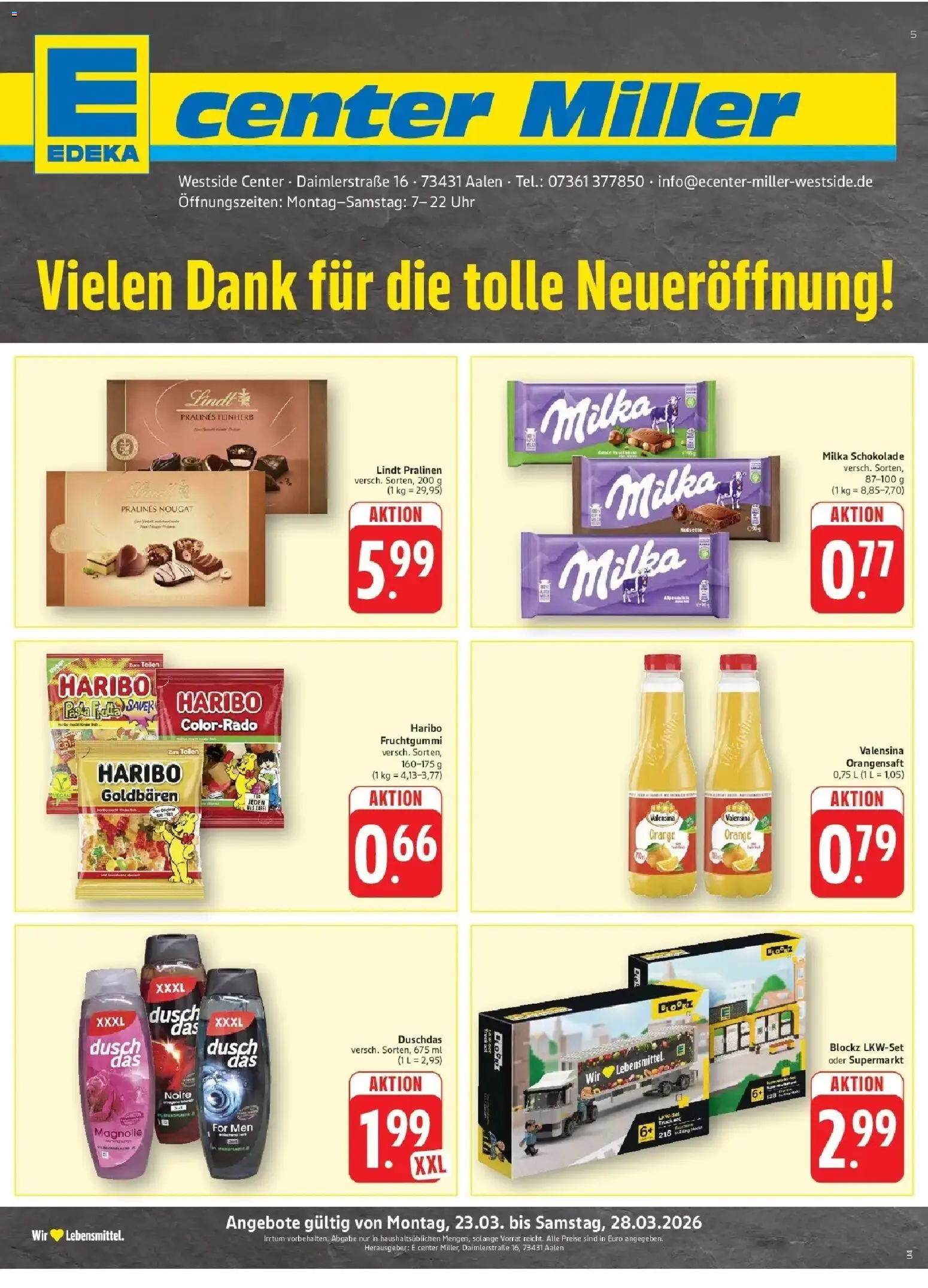 Vorschau von dem Prospekt des Geschäftes E center, gültig ab dem 23.03.2026