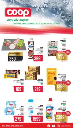 COOP - Mecsek - Mini & Abc & Szuper megtekintése, amely érvényes 2026.01.22.-től