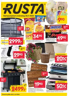Förhandsgranska reklamblad Aktuella reklamblad Rusta från butik Rusta gäller från 30/03/2026