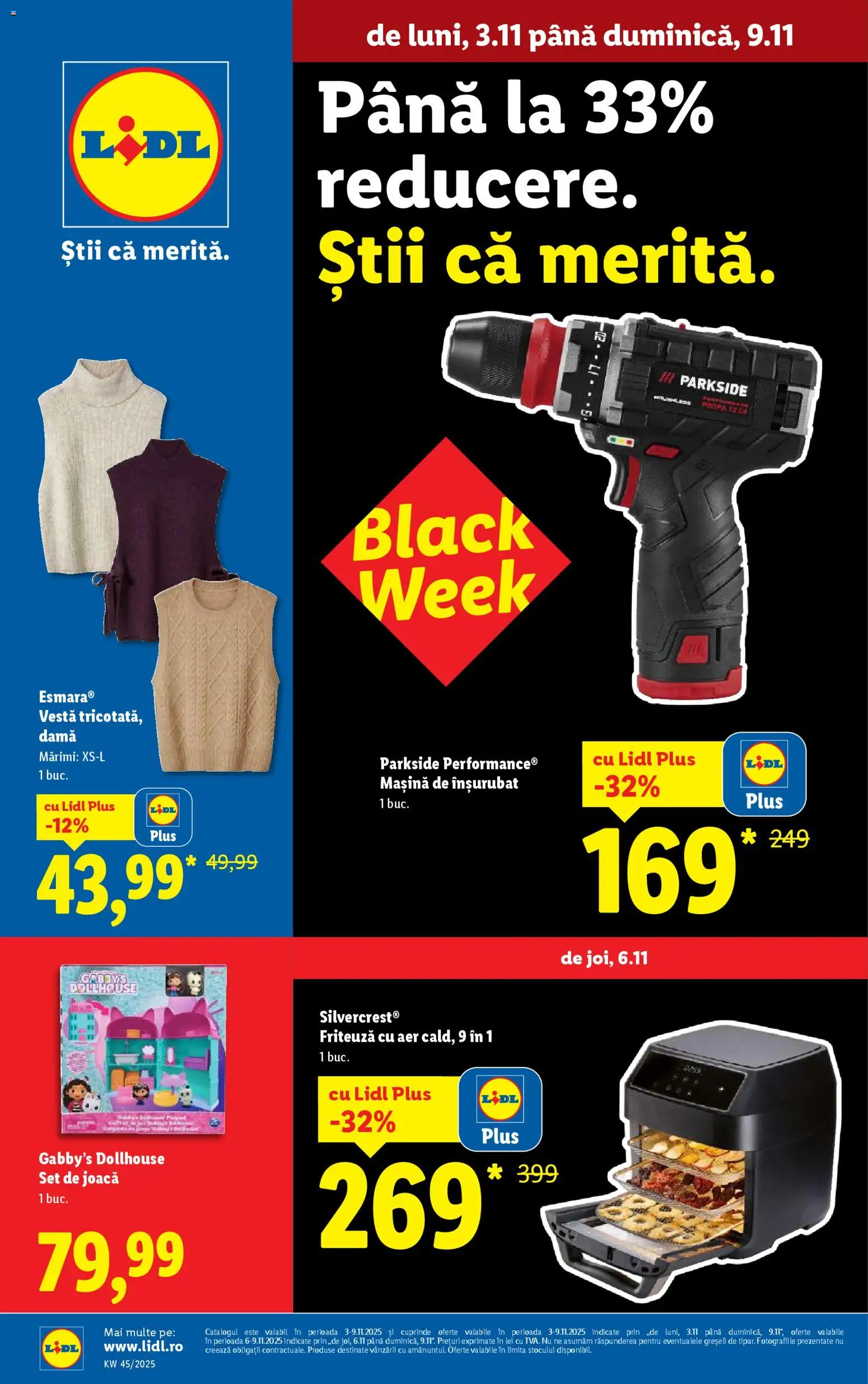 Previzualizarea de cataloage: Lidl Black Friday valabil de la 03.11.2025