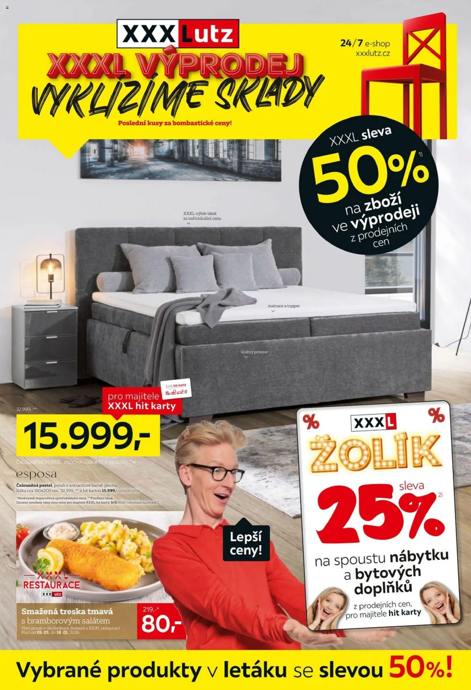 Náhled nabídky: XXXLutz Leták - XXXL výprodej pokračuje platný od 05.01.2026
