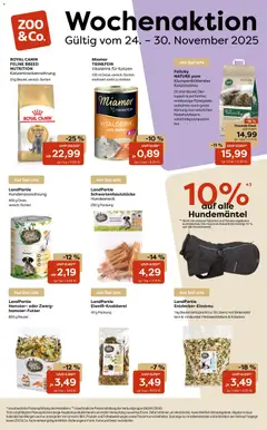 Vorschau von dem Prospekt des Geschäftes Zoo & co, gültig ab dem 24.11.2025