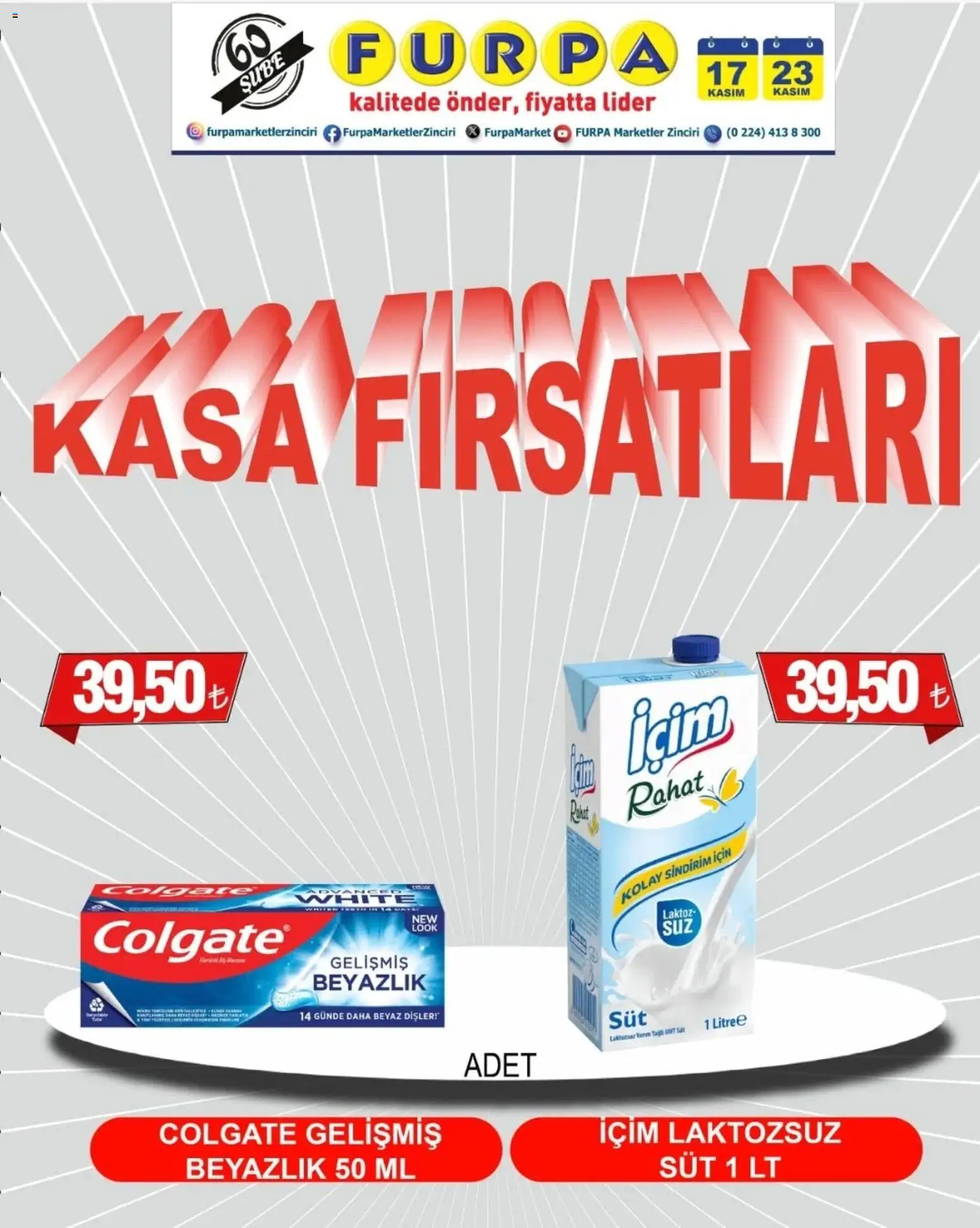 Furpa Kasa Fırsatları 17.11.2025 - Broşürünün önizlemesi
