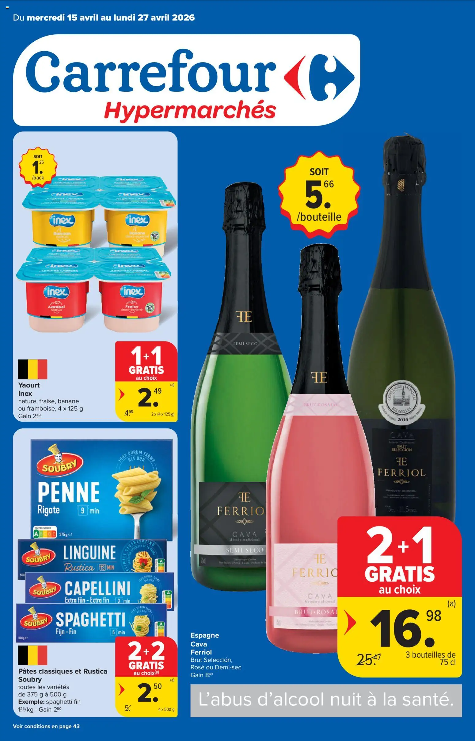 Voorbeeld van Carrefour Folder de la semaine 16 van winkel Carrefour geldig vanaf 15/04/2026