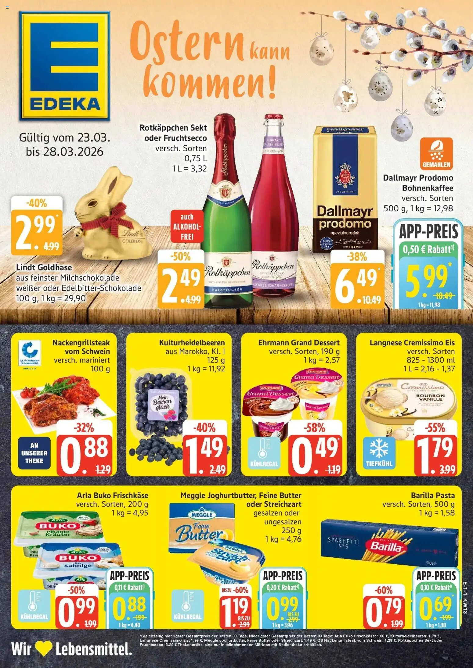 Vorschau von dem Prospekt des Geschäftes Edeka, gültig ab dem 22.03.2026