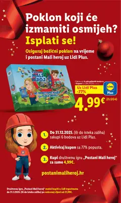 Pregled letka Postani Mali heroj trgovine Lidl vrijedi od 13.10.2025