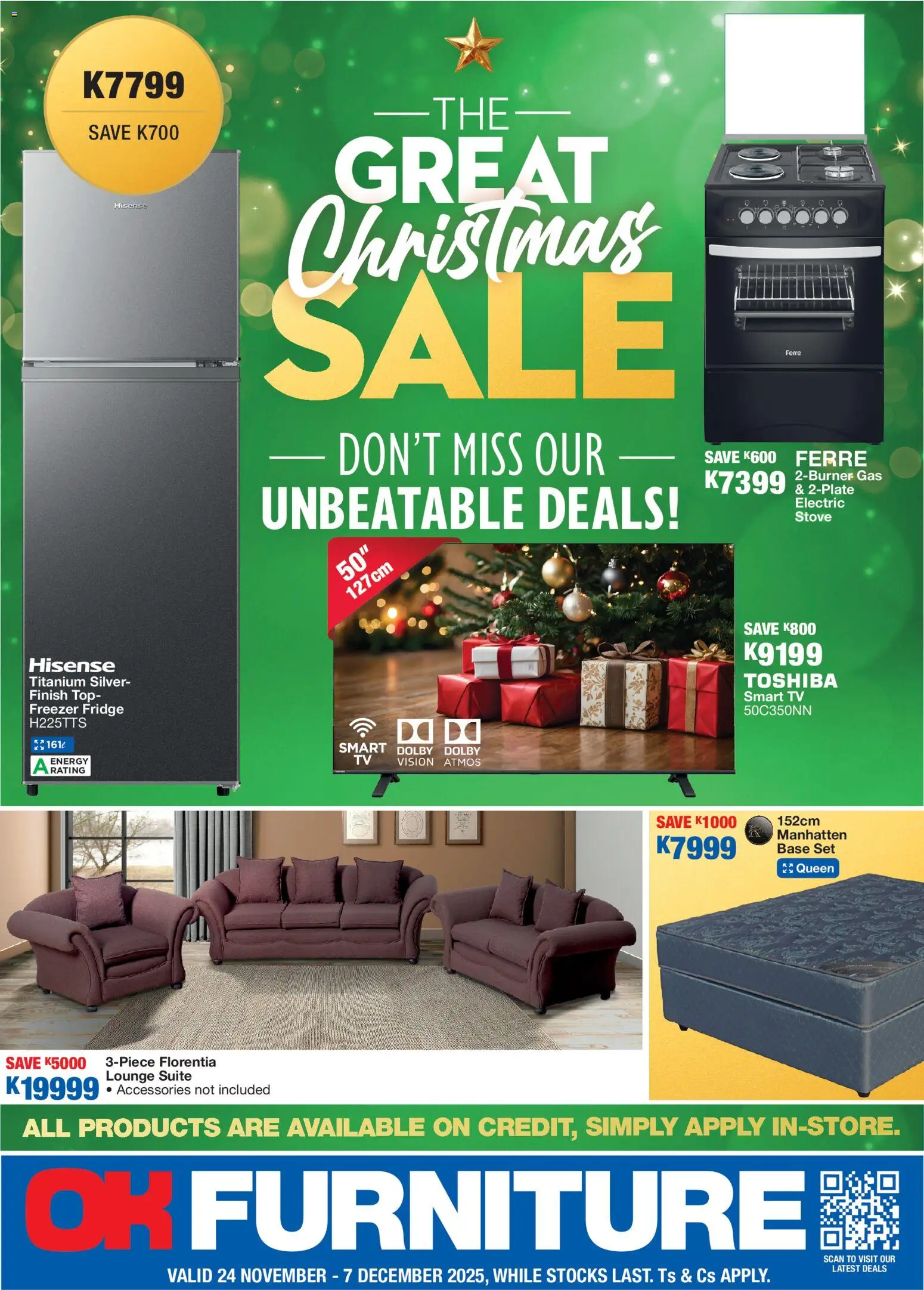 Preview of OK Furniture flyer valid from 24/11/2025