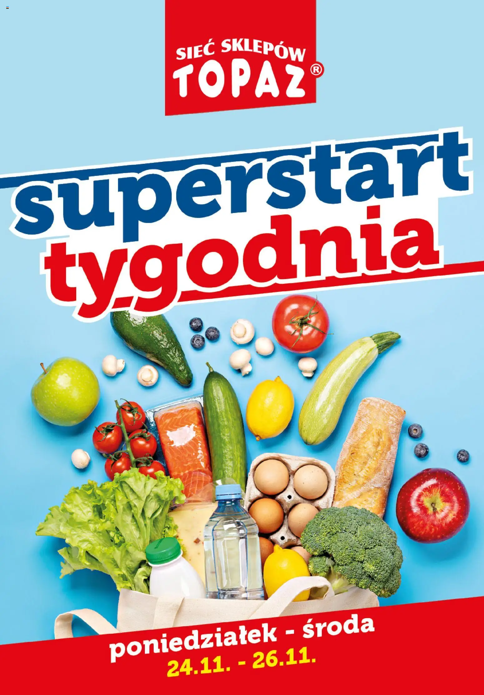 Pogląd gazetki "Superstart tygodnia" ze sklepu Topaz ważnej od 24.11.2025