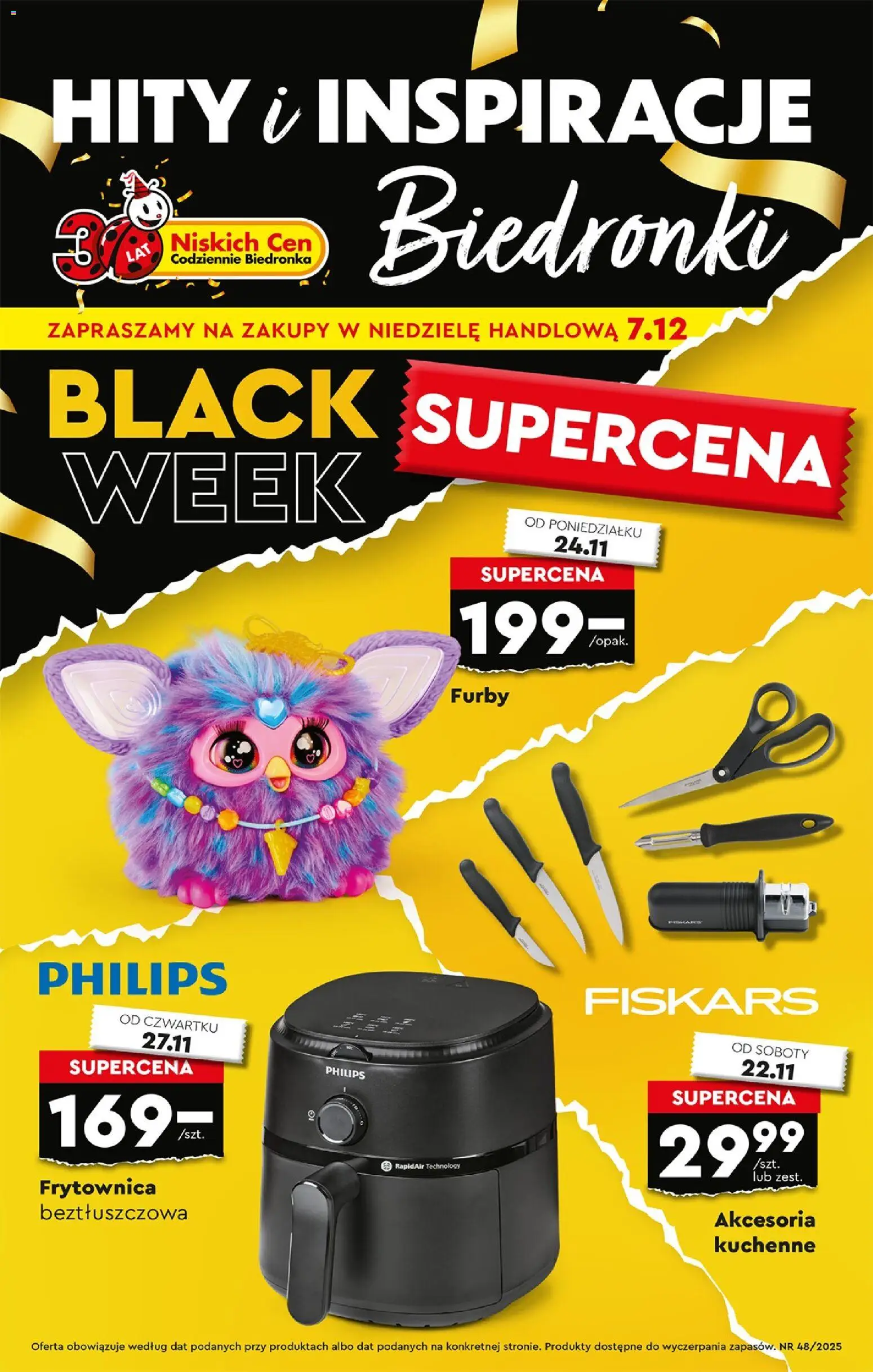 Pogląd gazetki "Black Friday" ze sklepu Biedronka ważnej od 24.11.2025
