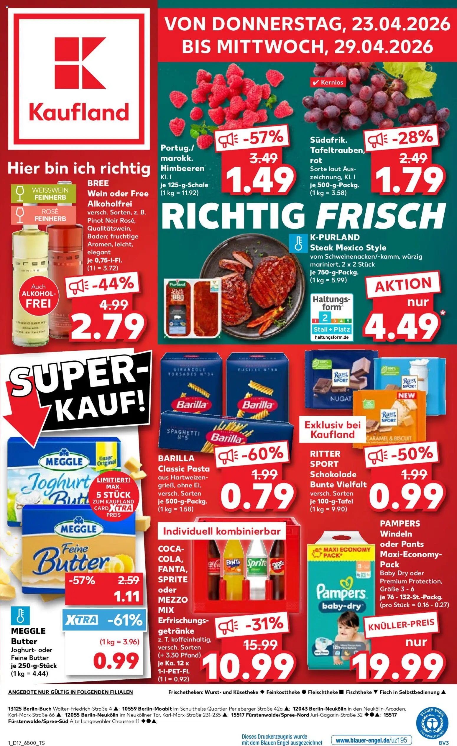 Vorschau von dem Prospekt des Geschäftes Kaufland, gültig ab dem 23.04.2026