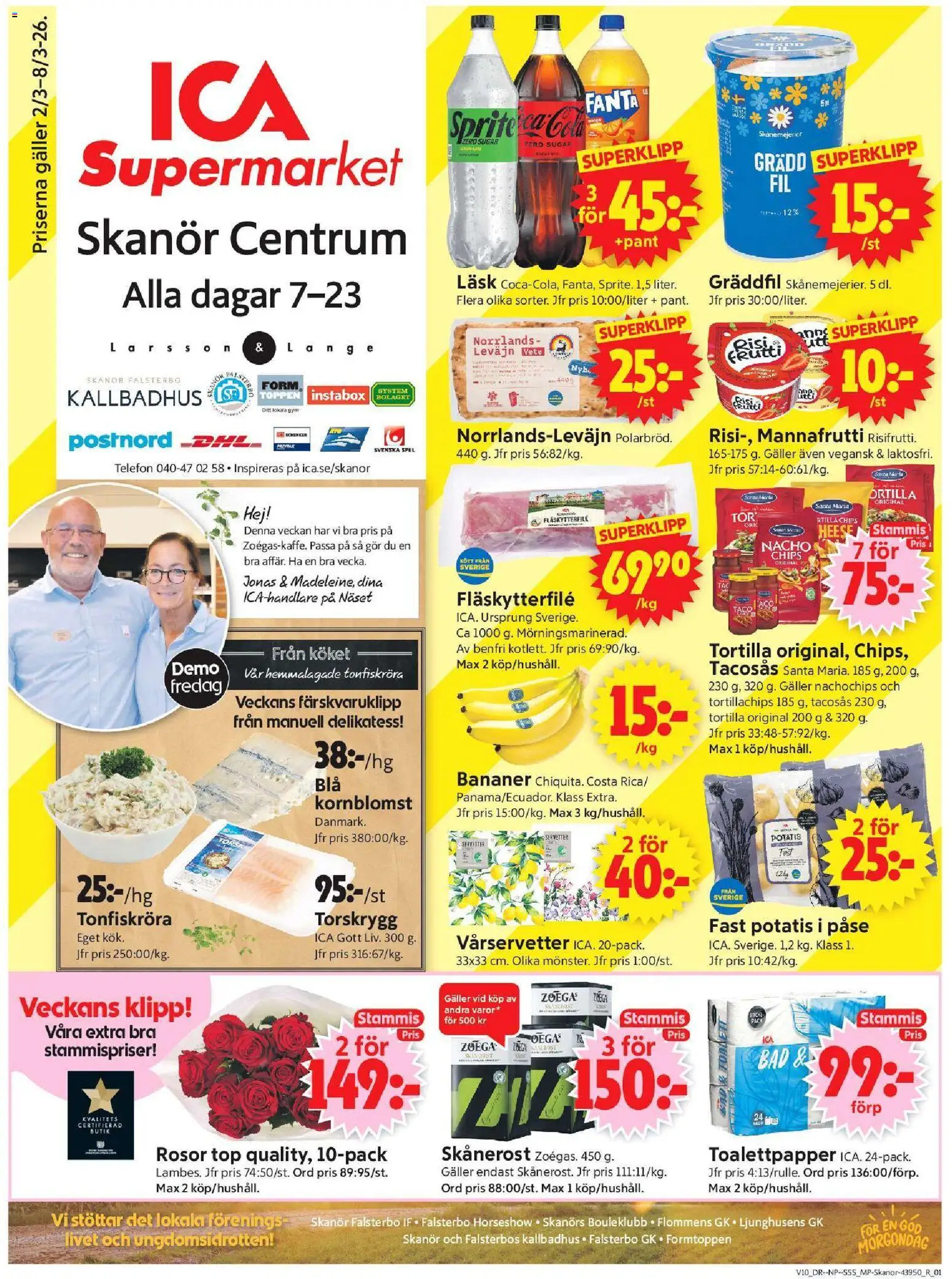 Förhandsgranska reklamblad Skanör från butik ICA Supermarket gäller från 02/03/2026