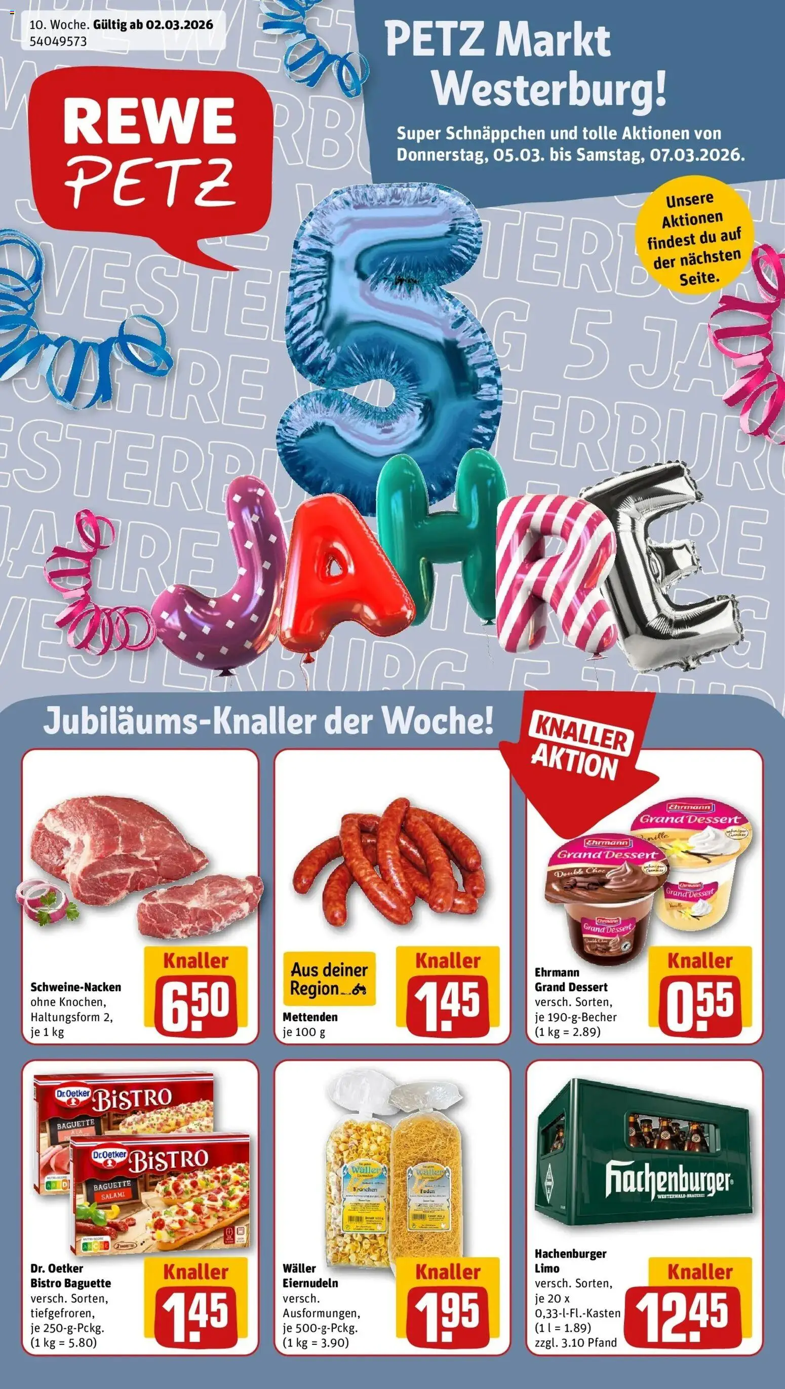 Vorschau von dem Prospekt des Geschäftes Rewe, gültig ab dem 02.03.2026