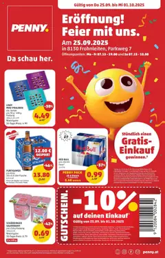 Vorschau der Angebote: Penny Markt Eröffnung in 8130 Frohnleiten gültig ab 25.09.2025