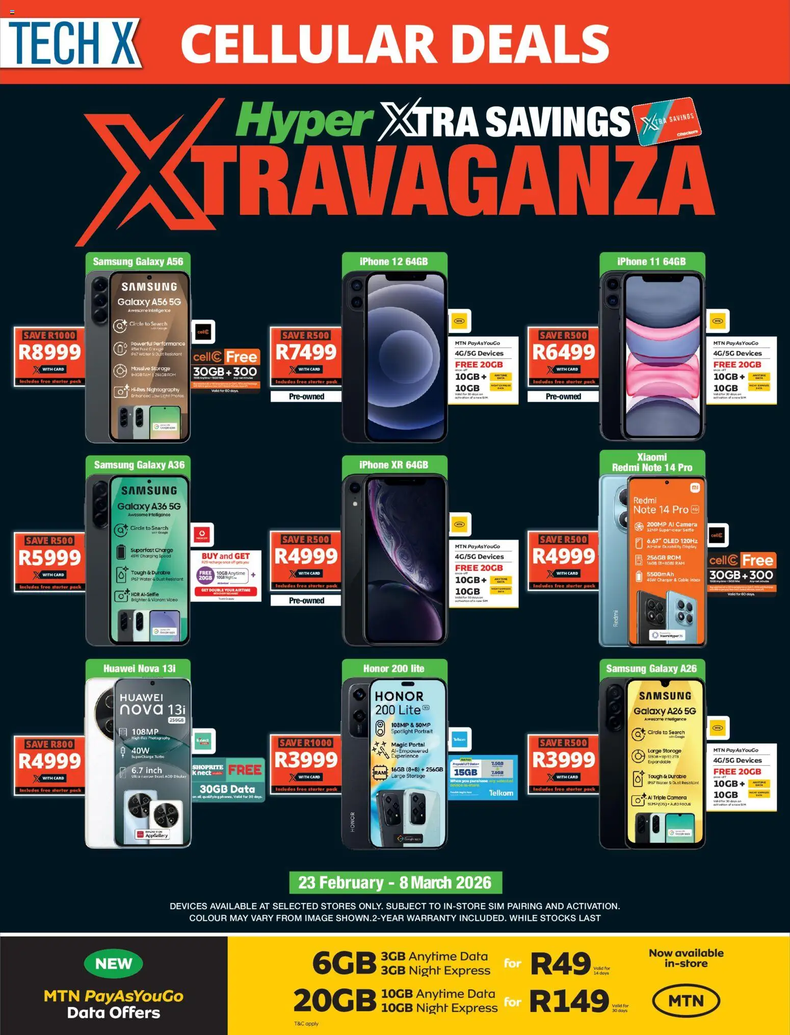 Preview of Checkers flyer valid from 22/02/2026 - Water, Camera, Data, Sim, Cable