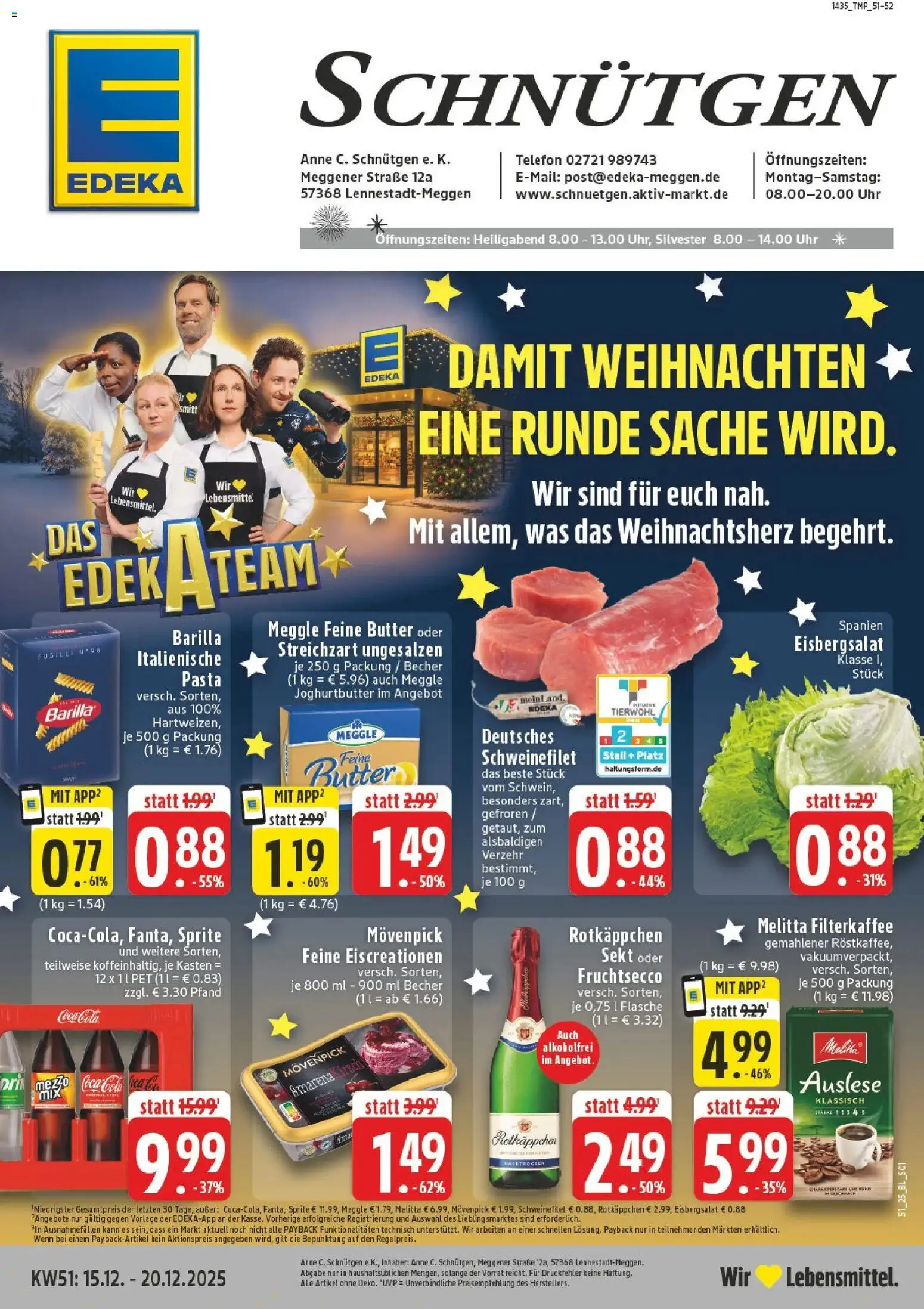 Vorschau von dem Prospekt des Geschäftes Edeka, gültig ab dem 15.12.2025