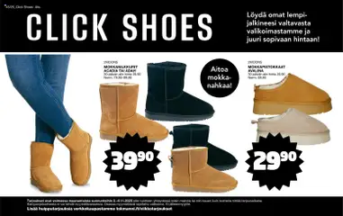 Kaupan Tokmanni Click Shoes -liite esikatselu, voimassa 03/11/2025