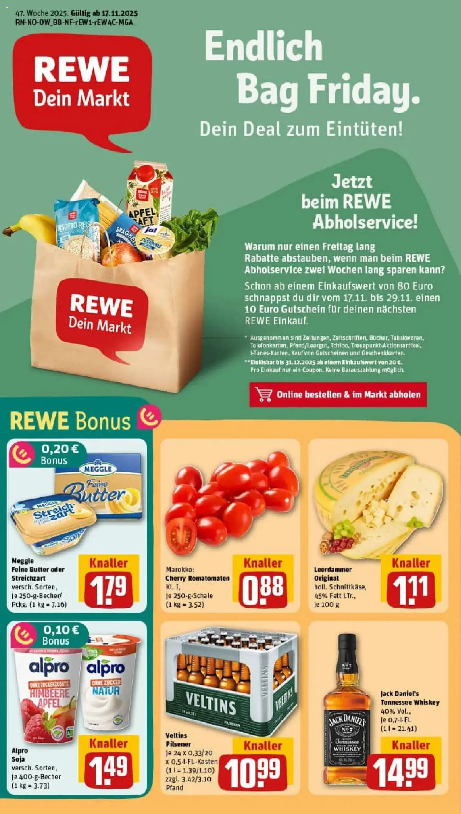 Vorschau von dem Prospekt des Geschäftes Rewe, gültig ab dem 17.11.2025