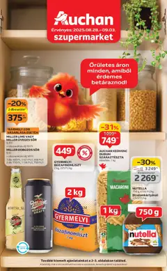 Auchan - Szupermarket akciós újság megtekintése, amely érvényes 2025.08.28.-től