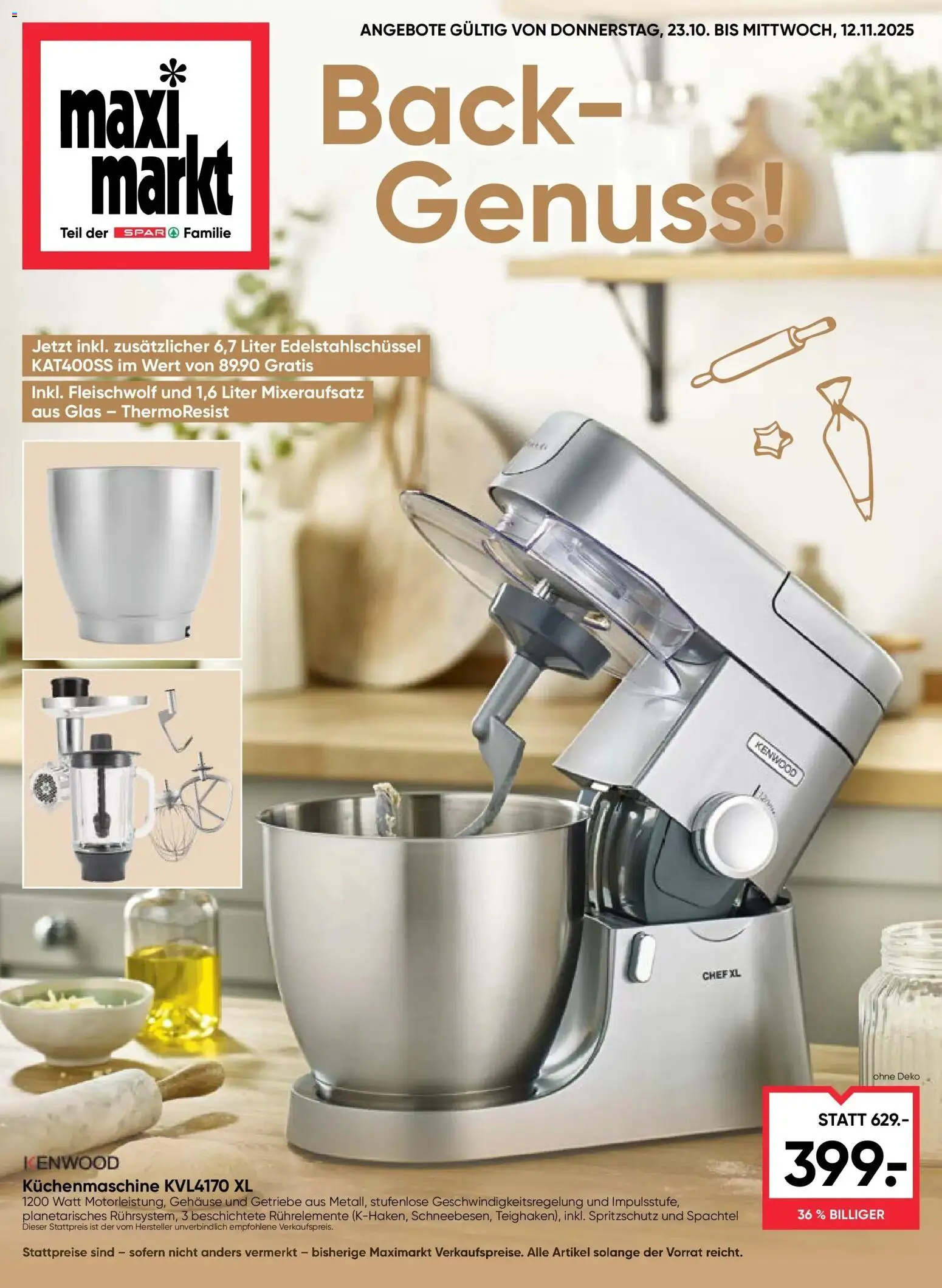  Maximarkt Backgenuss Bruck An Der Glocknerstraße ab (22.10.2025 - 12.11.2025) - Seite 1