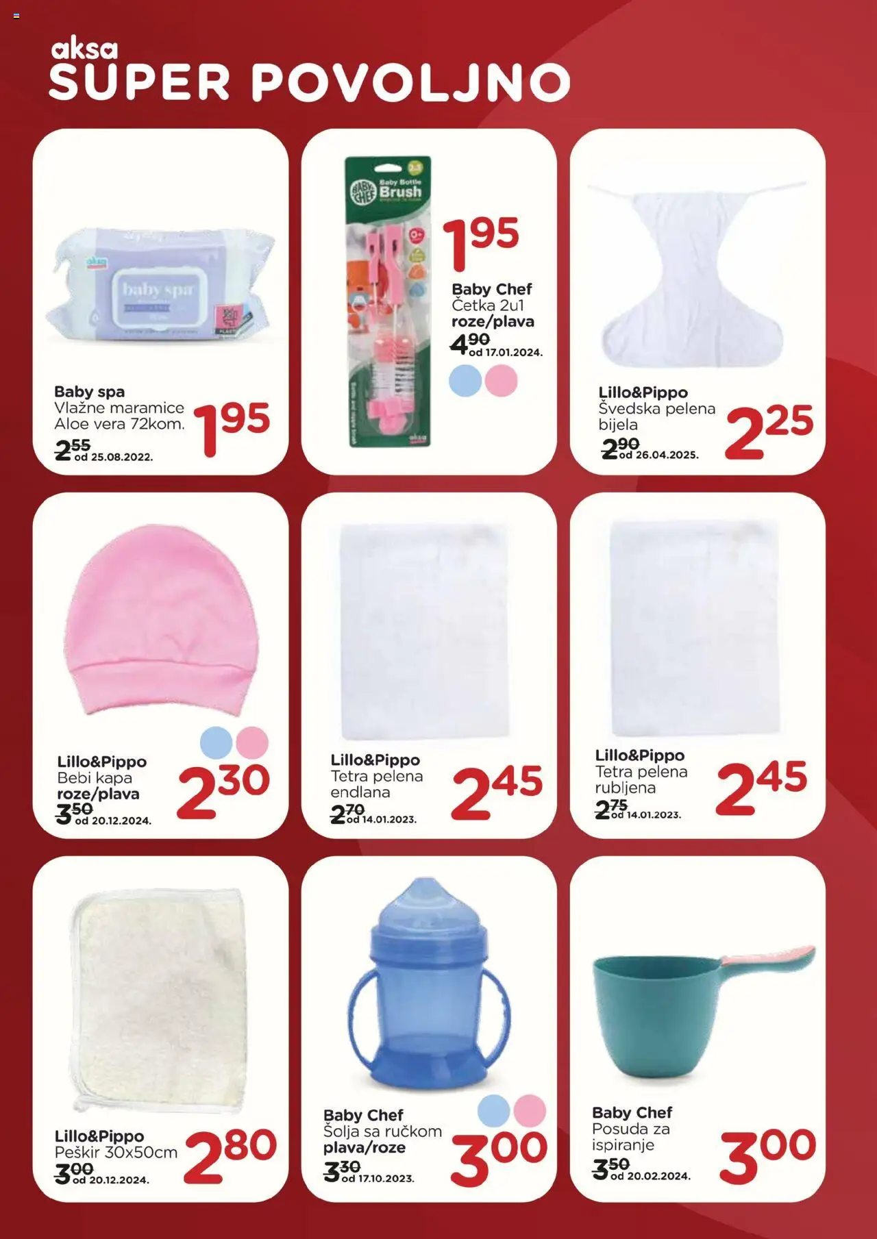 Pregled letka Katalog Super povoljno trgovine AKSA vrijedi od 2025.09.08