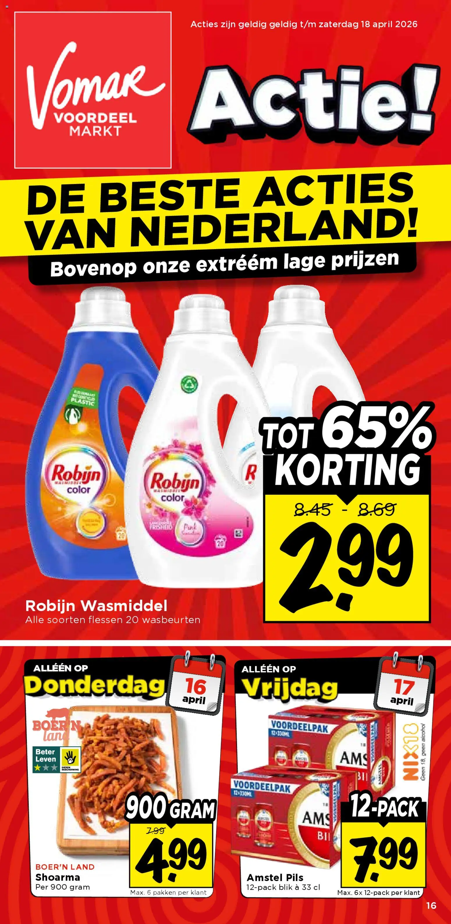 Voorbeeld van Vomar folder - Weekend folder van winkel Vomar geldig vanaf 16-04-2026
