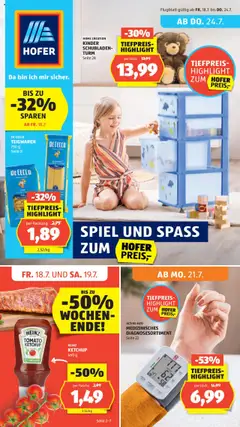 Vorschau der Angebote: Hofer Flugblatt gültig ab 18.07.2025