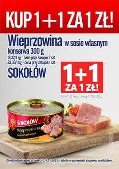 Pogląd gazetki "Promocja - Wieprzowina W Sosie Własnym Sokołów" ze sklepu Prim Market ważnej od 07.11.2025
