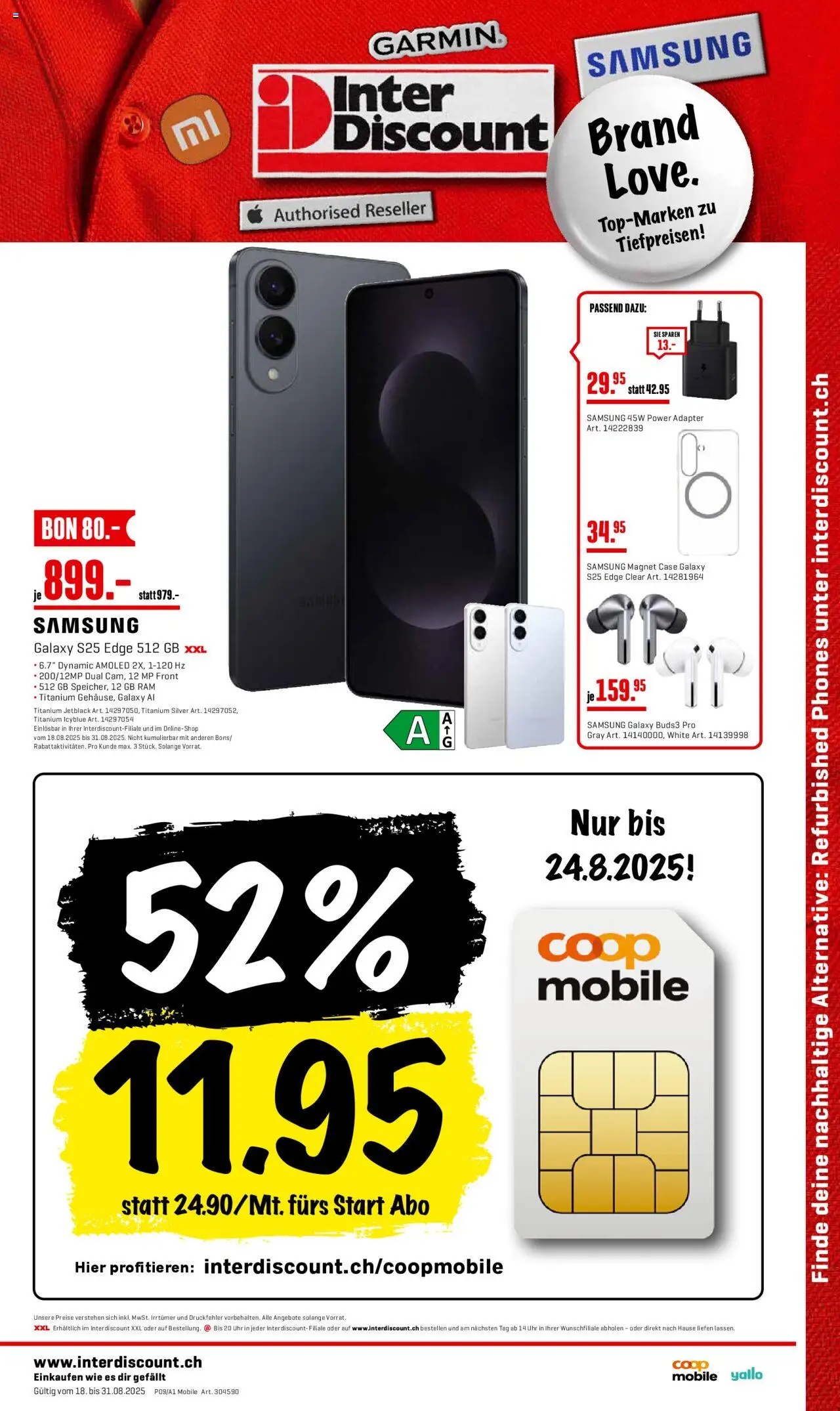 Interdiscount Aktionen Mobile ab 18.08.2025 - Seitennummer 1
