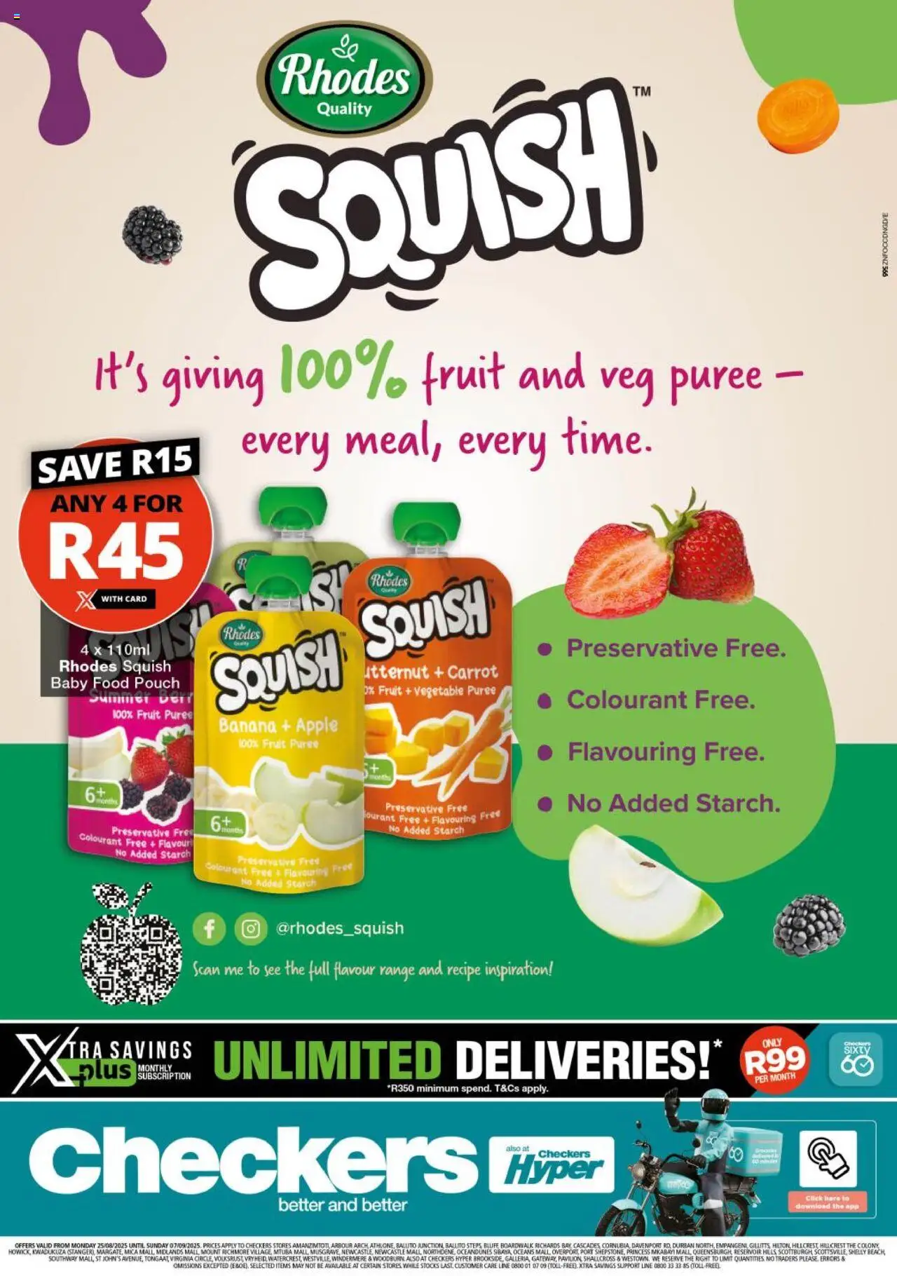 Checkers KwaZulu-Natal - Squish Promotion 25/08 - 07/09/2025 >> Catalogue