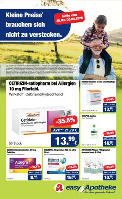 Vorschau von dem Prospekt des Geschäftes Easy Apotheke, gültig ab dem 28.03.2026