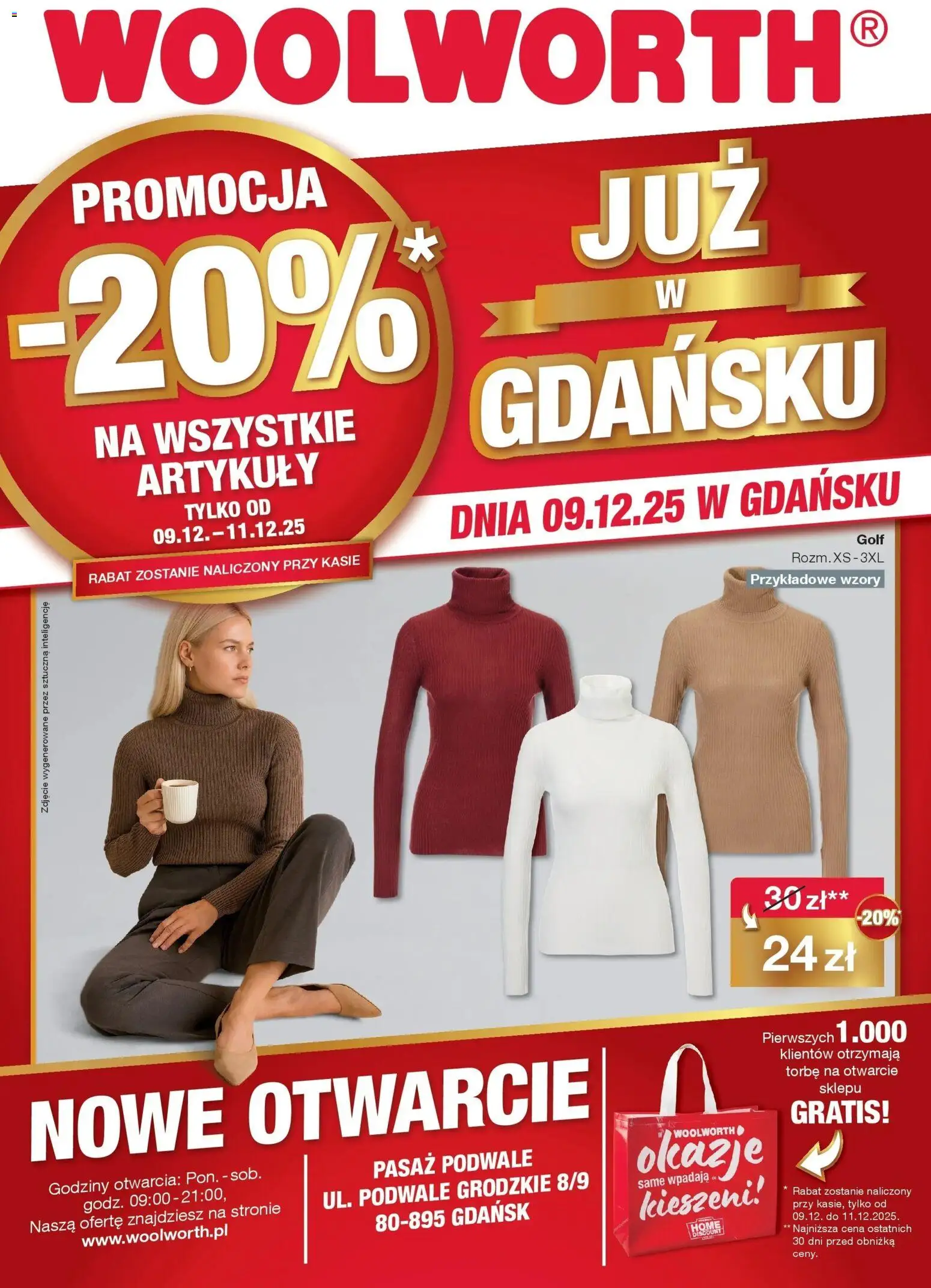 Pogląd gazetki "Już w Gdańsk" ze sklepu Woolworth ważnej od 09.12.2025