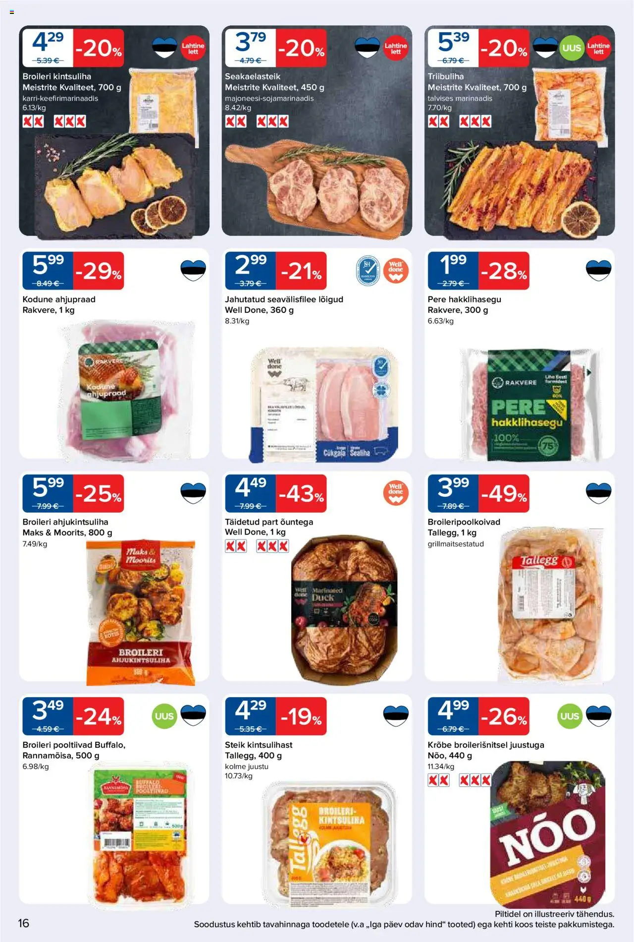 Maxima kliendilehe eelvaade alates 2025.10.21