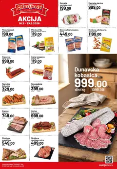 Pregled Matijevic kataloga - važi od 16.03.2026