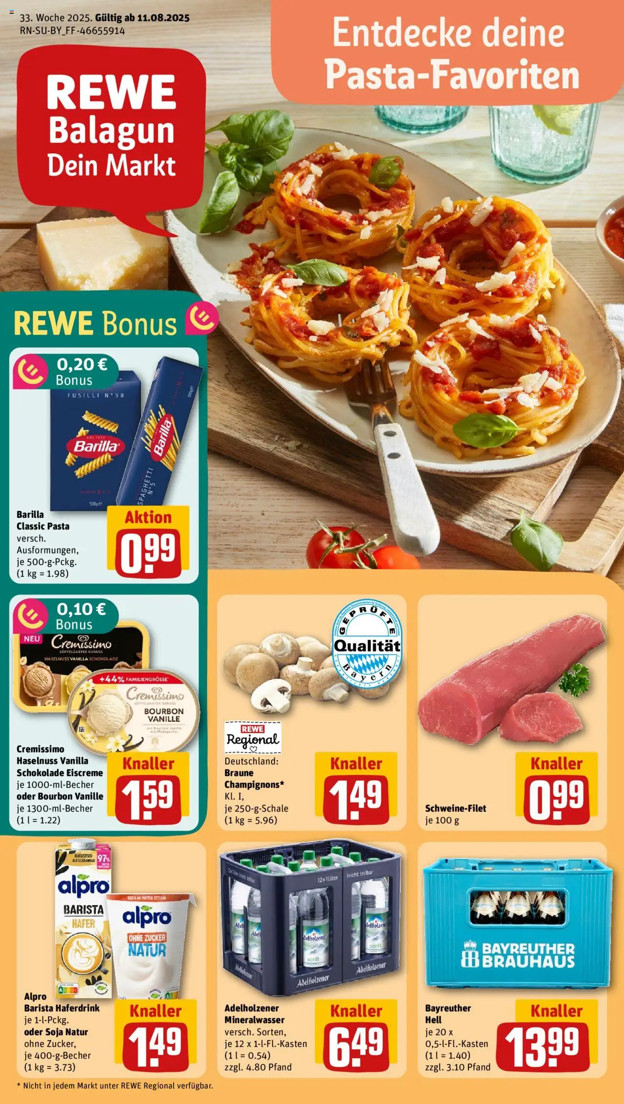 Rewe DE shop DE Folder geldig vanaf 11-08-2025 - Paginanummer 1