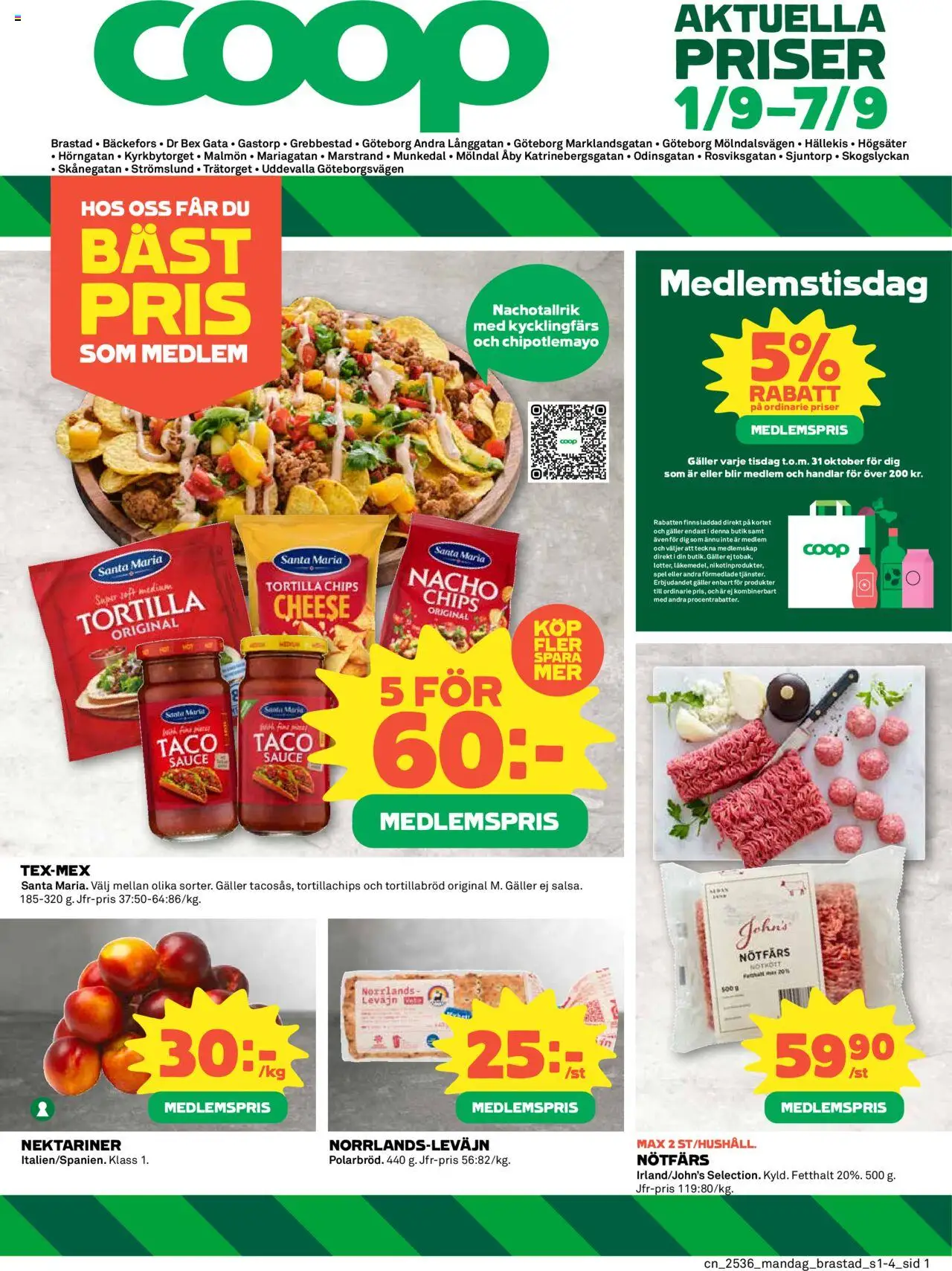 Uddevalla är giltig 01/09 2025 > Veckans Erbjudanden gäller från 01/09/2025 till 07/09/2025 sidnummer 1