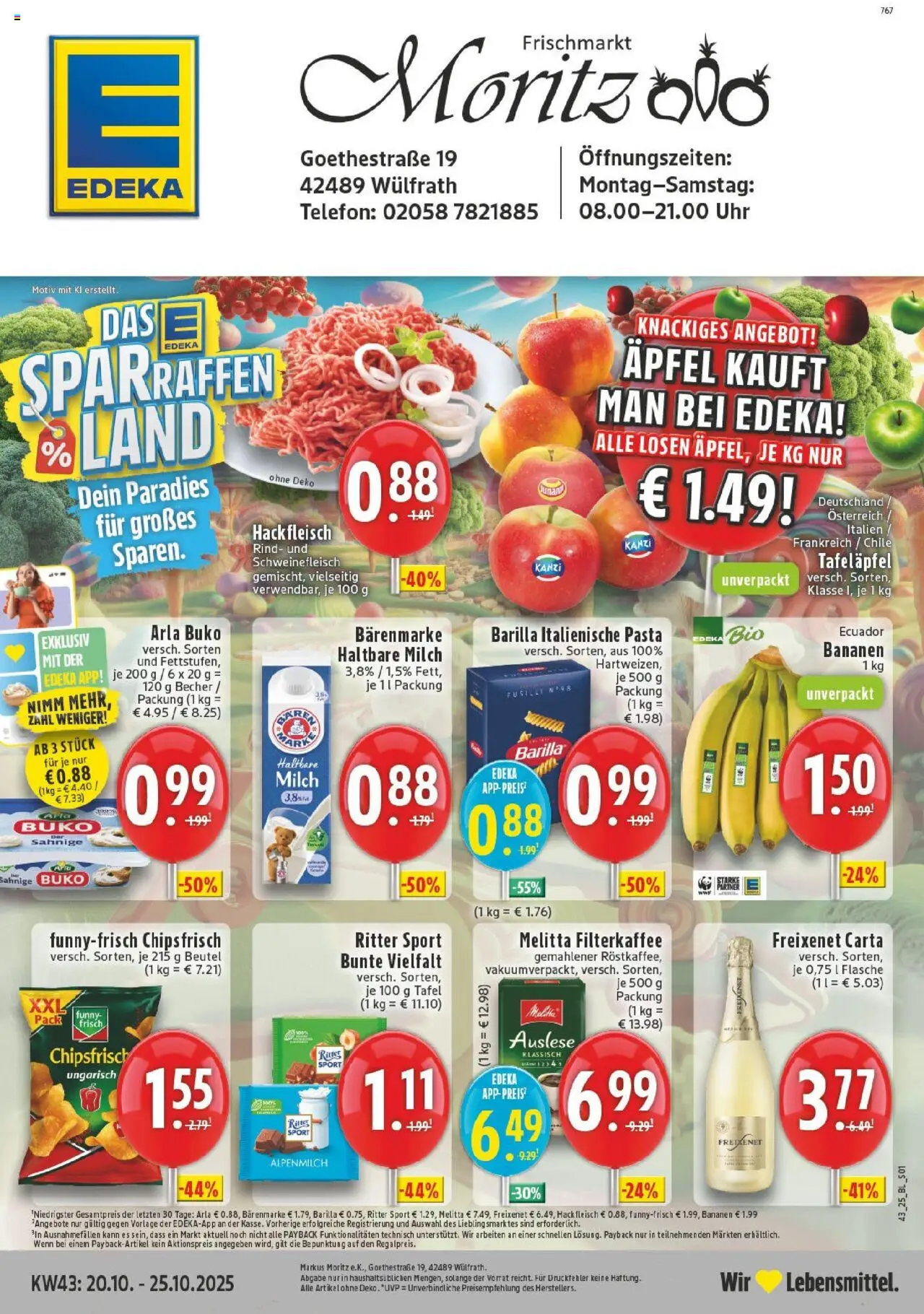 EDEKA Prospekt ab 19.10.2025 - Prospekt Wülfrath Online