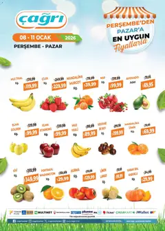 Çağrı Market Manav Katalog 08.01.2026 - Broşürünün önizlemesi