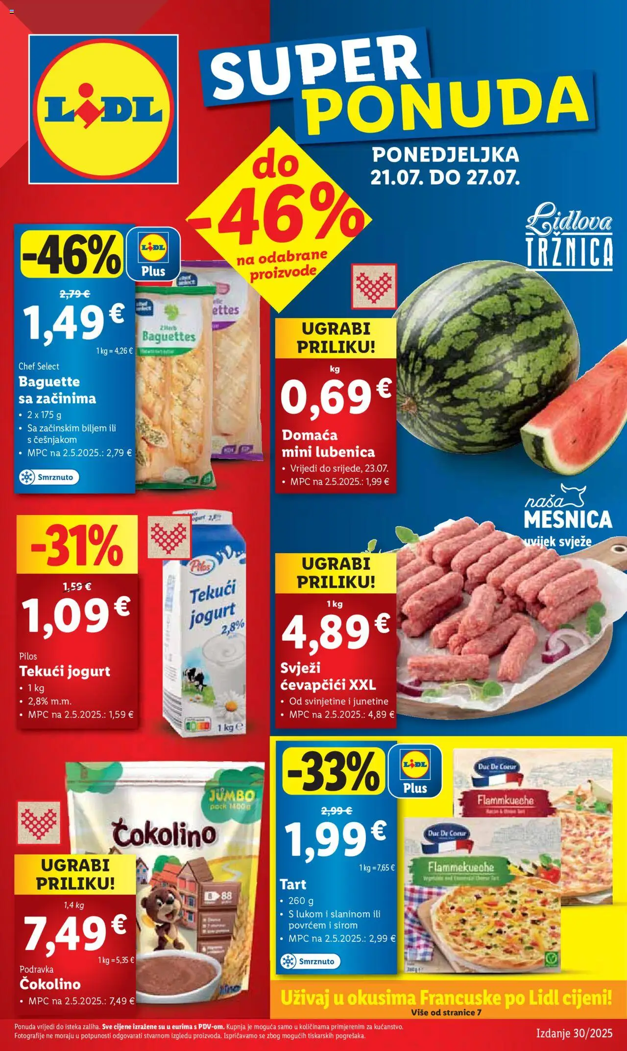 Lidl aktualni Katalog vrijedi od 21.07.2025 - tjedna akcija broj stranice 1