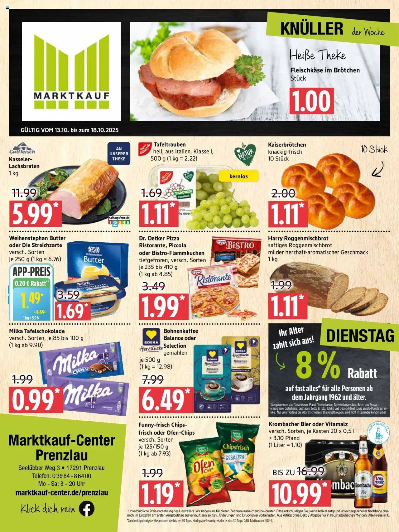 MARKTKAUF Prospekt ab Montag 13.10.2025 > Marktkauf: Wochenangebote