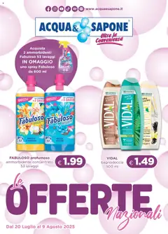 Anteprima dell'opuscolo Attuale volantino dal negozio Acqua e Sapone valido da 20/07/2025