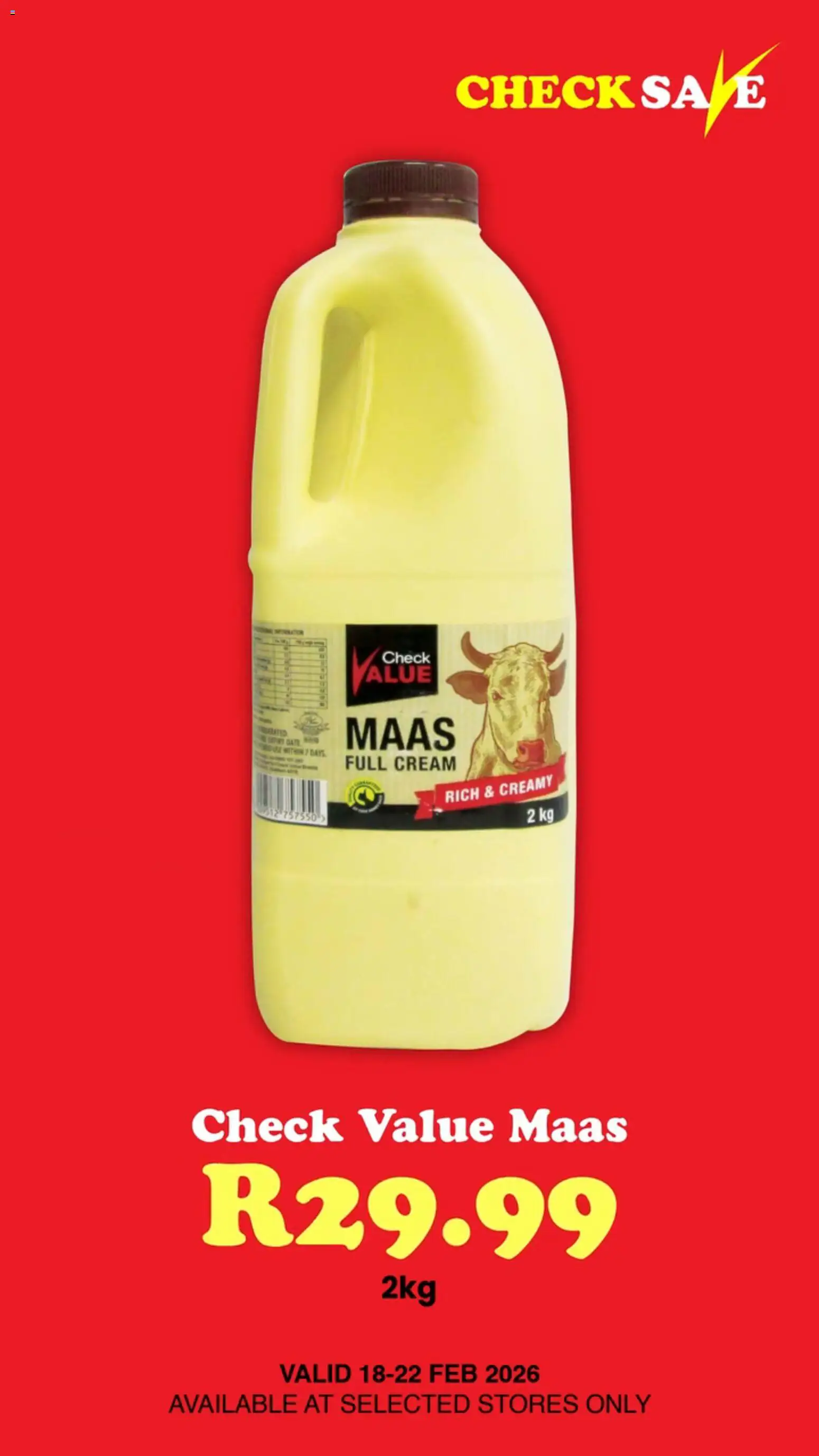 Preview of Check Save flyer valid from 18/02/2026