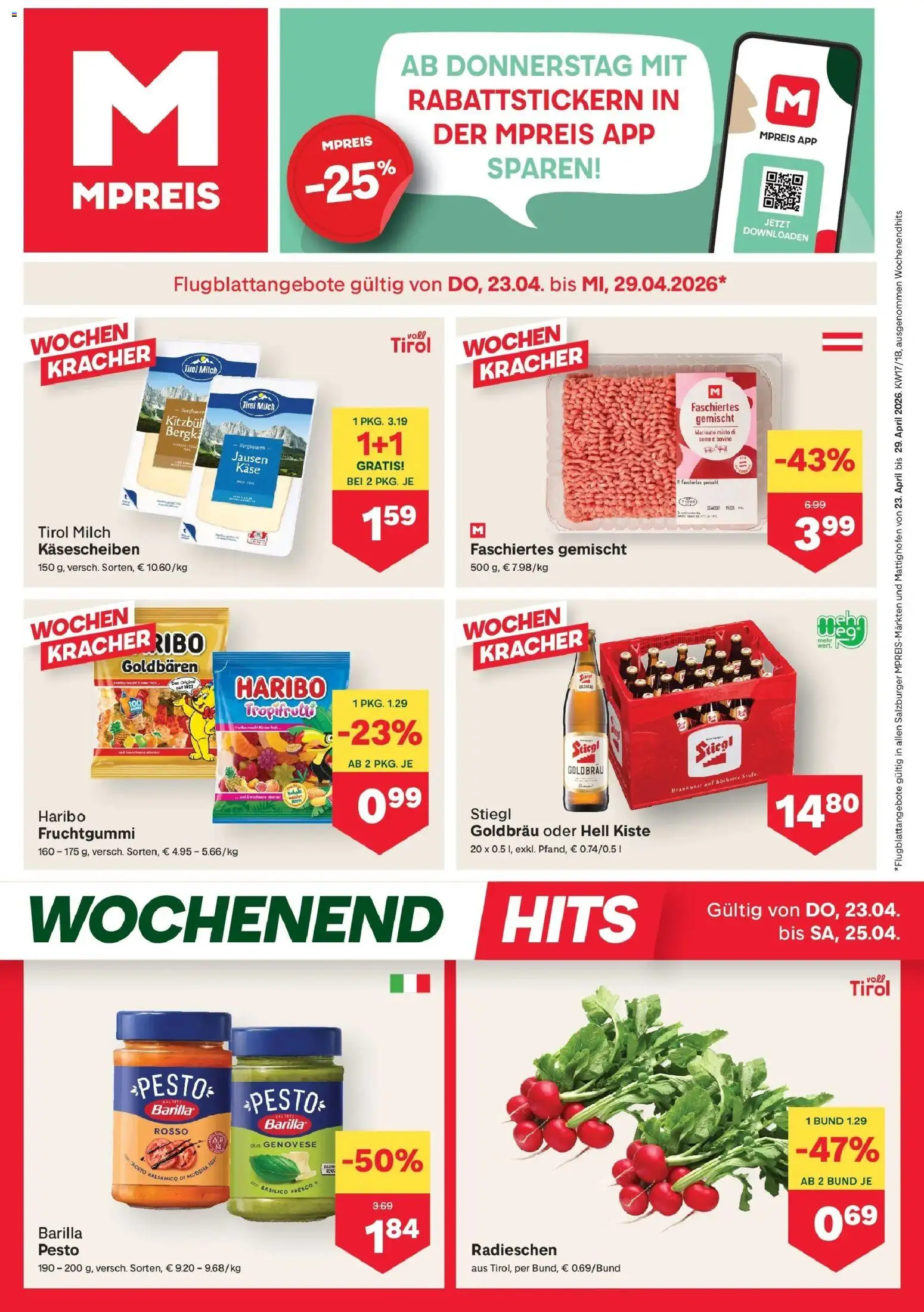 Vorschau der Angebote: MPREIS MPREIS Saalbach gültig ab 23.04.2026