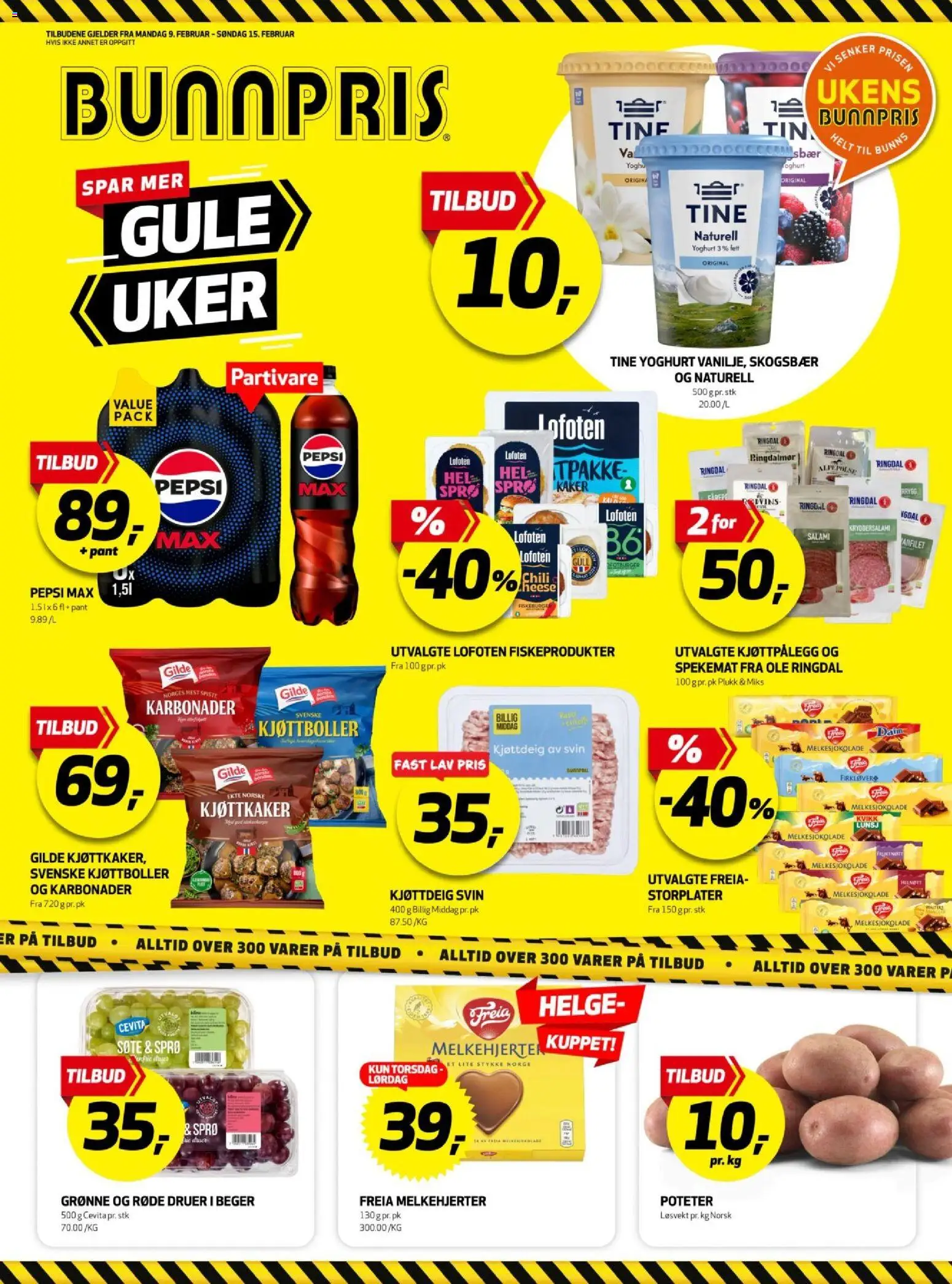 Forhåndsvis Kundeavis Kristiansund fra butikk Bunnpris gyldig fra 09/02/2026