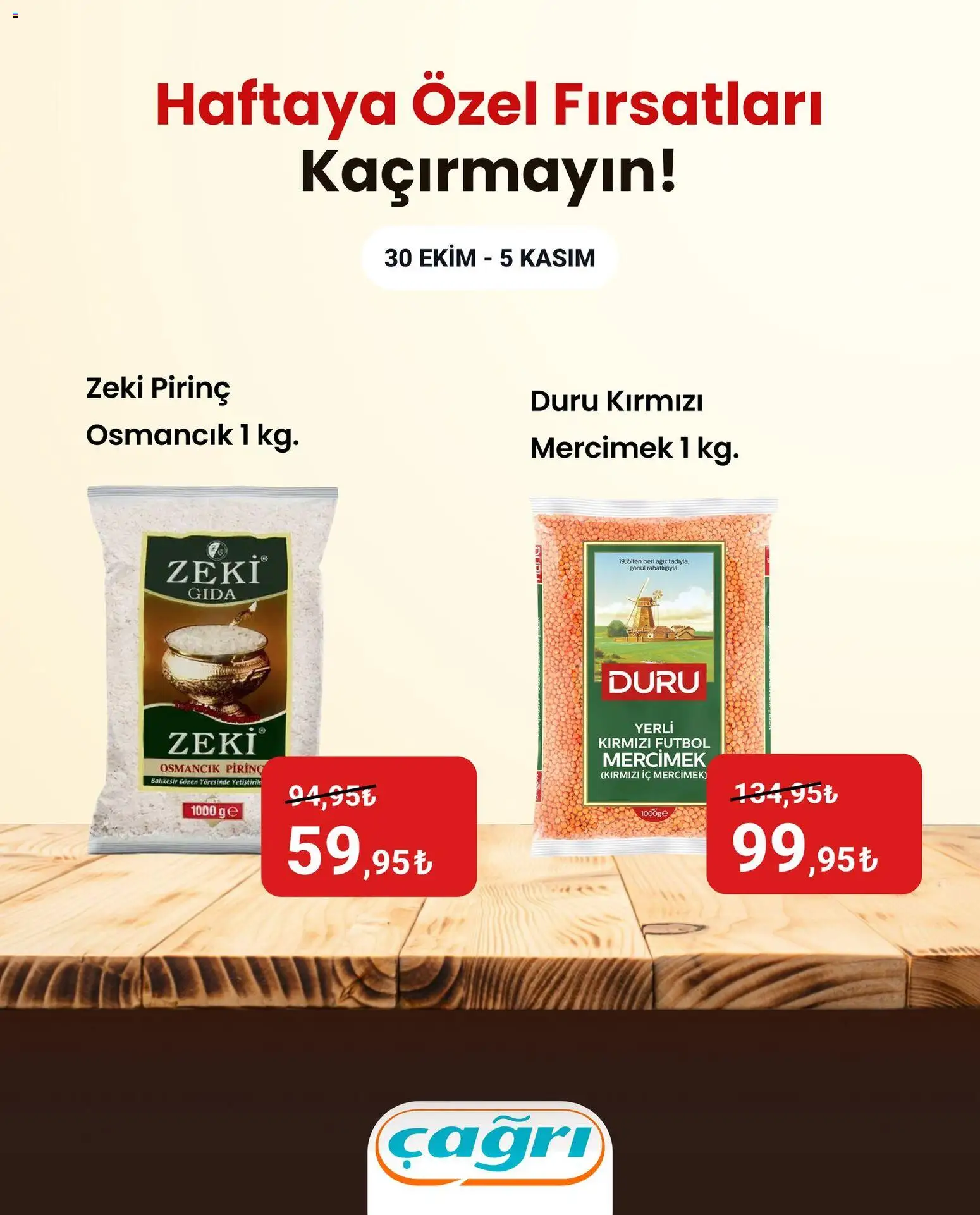 Çağrı Market Haftaya Özel Fırsatları Kaçırmayın! 30.10.2025 - Broşürünün önizlemesi