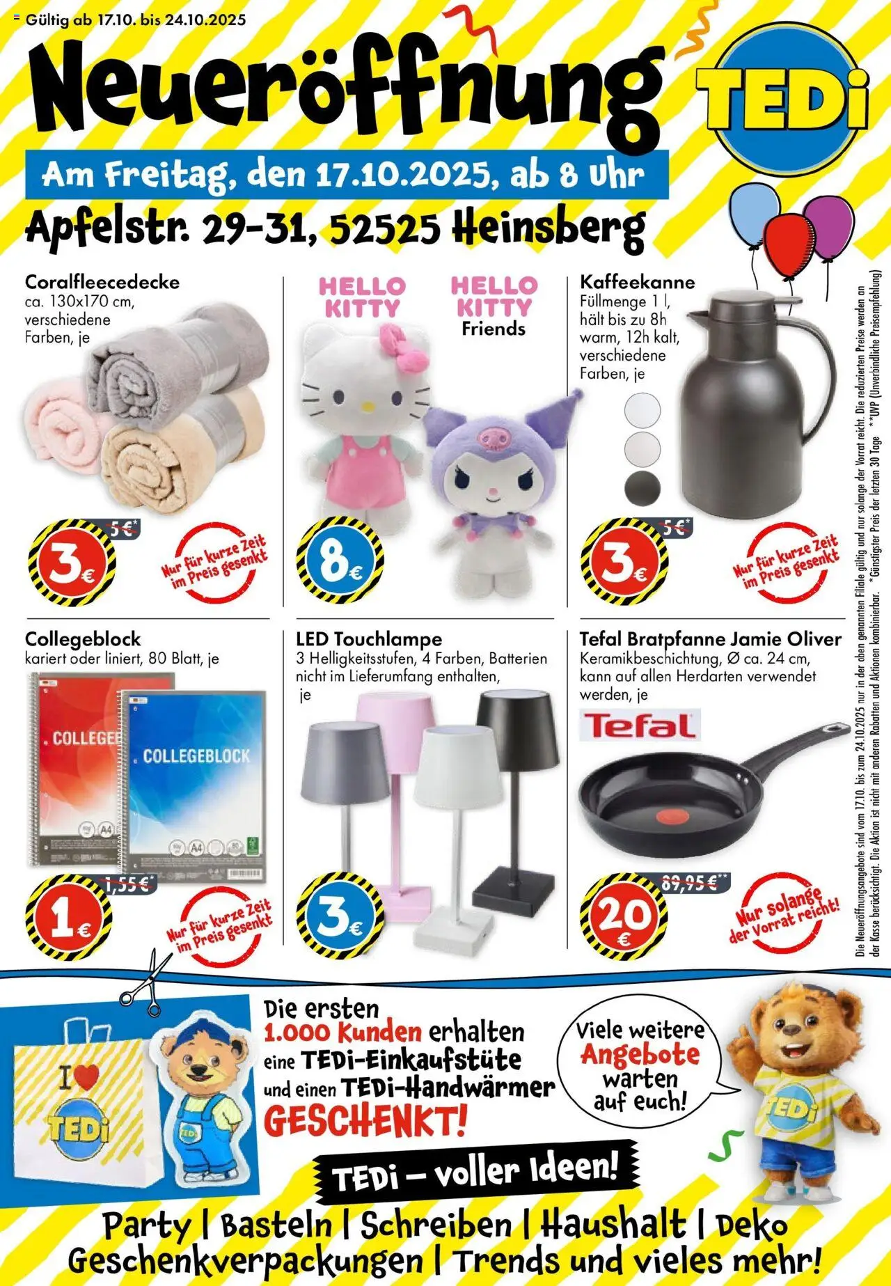 TEDi TEDi Neueröffnung in Heinsberg (vom 12.10.2025 - 19.10.2025)