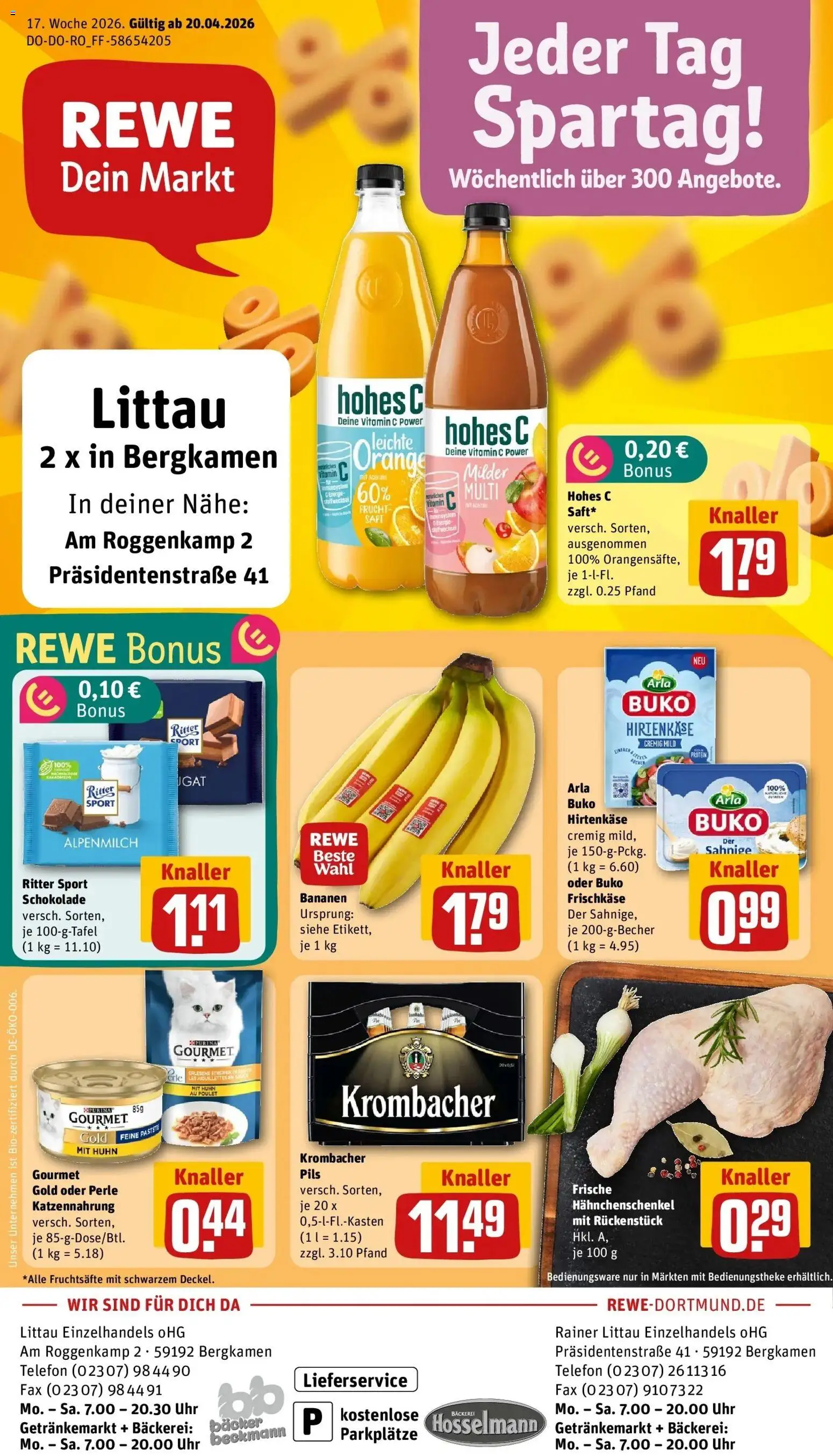 Vorschau von dem Prospekt des Geschäftes Rewe, gültig ab dem 20.04.2026