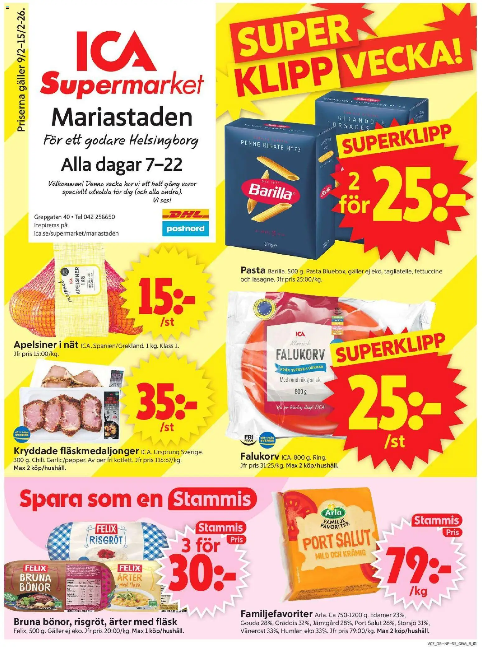 Förhandsgranska reklamblad Helsingborg från butik ICA Supermarket gäller från 09/02/2026