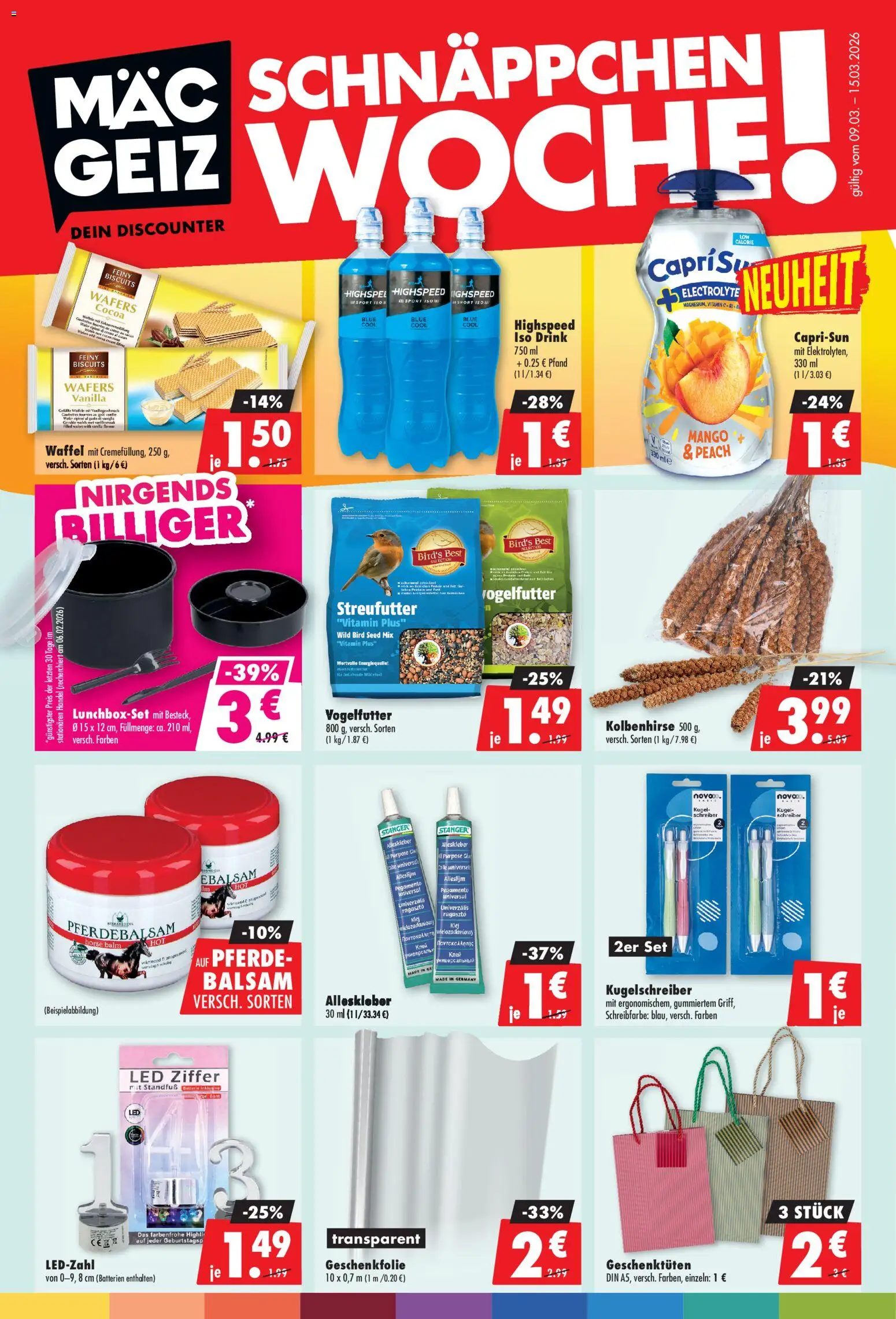 Vorschau von dem Prospekt des Geschäftes Mäc Geiz, gültig ab dem 09.03.2026