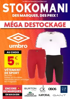 Prévisualisation de Catalogue méga destockage du magasin Stokomani formulaire valide 15/09/2025